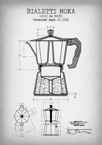 schema cafetiere italienne moka